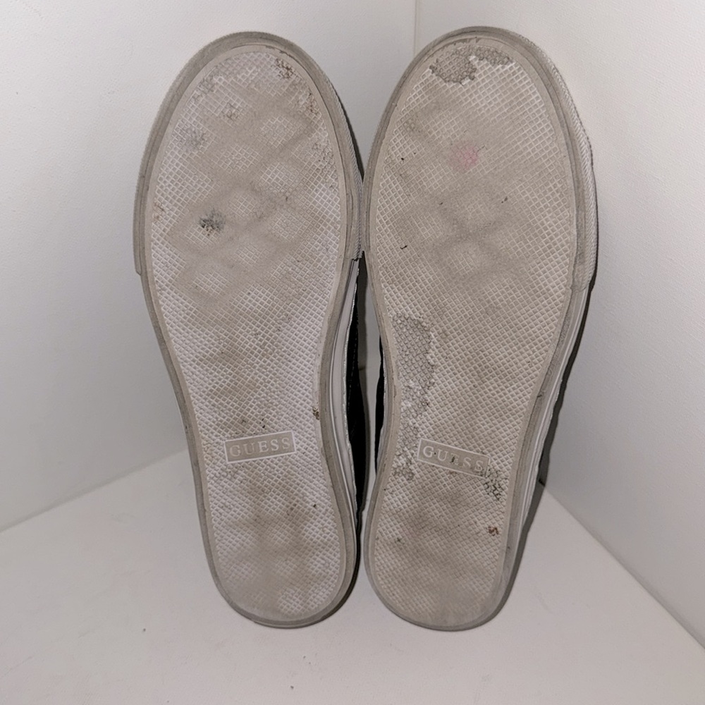 Black Guess Loven Lace-Up Sneakers, Size 10 - Picture 5 of 5